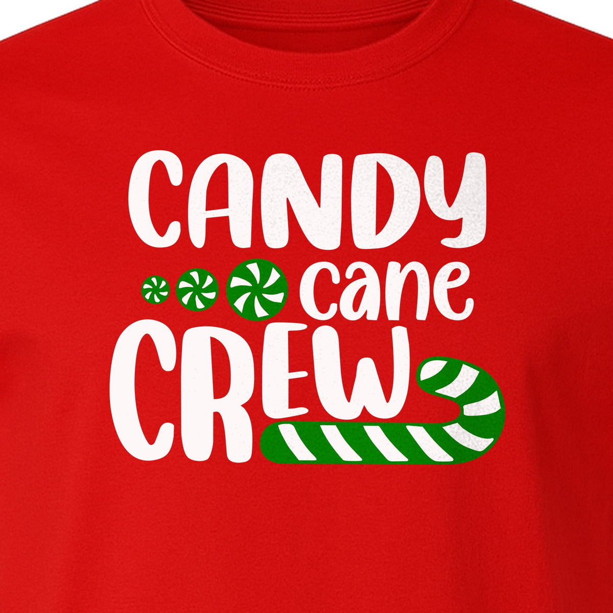 Christmas T-Shirt, Candy Cane Crew Graphic for Matching Family Holiday Parties