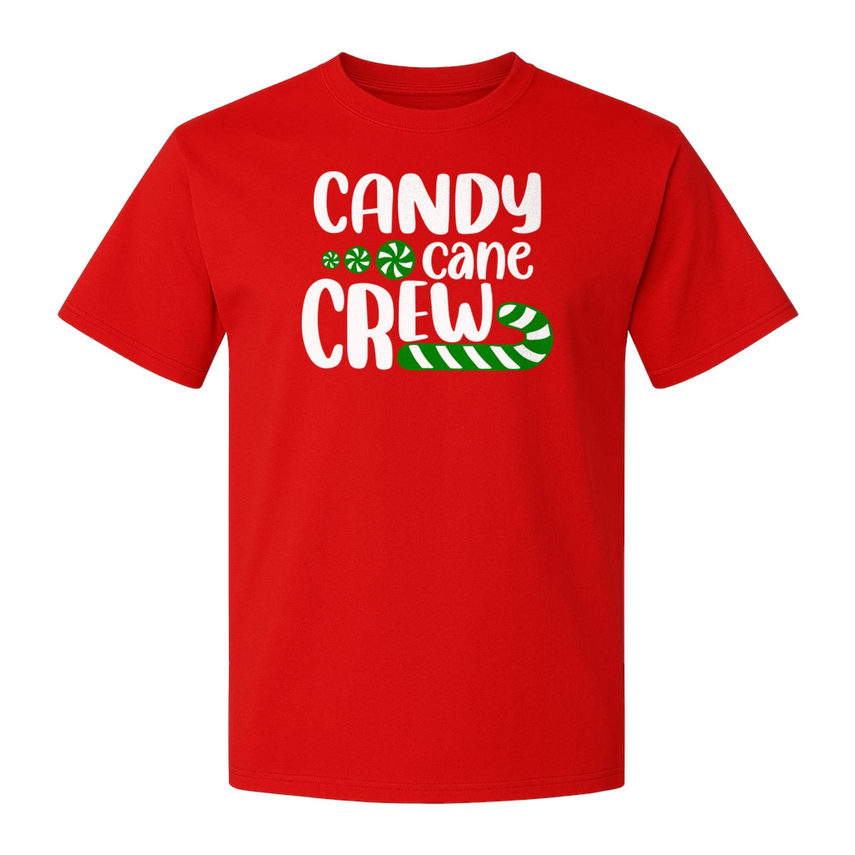 Christmas T-Shirt, Candy Cane Crew Graphic for Matching Family Holiday Parties