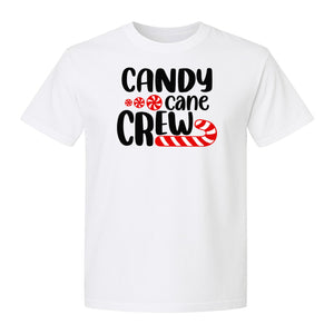 Christmas T-Shirt, Candy Cane Crew Graphic for Matching Family Holiday Parties