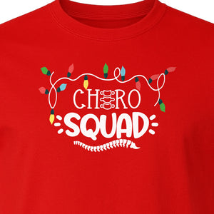 Chiropractor Christmas T-Shirt, Chiro Squad Spine and Holiday Lights Graphic for Chiropractic Teams