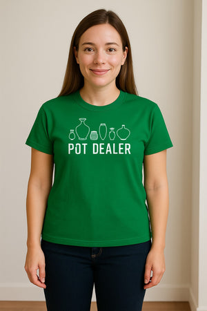 Pot Dealer T-Shirt, Funny Pottery Vase Design for Ceramic Artists and Clay Lovers