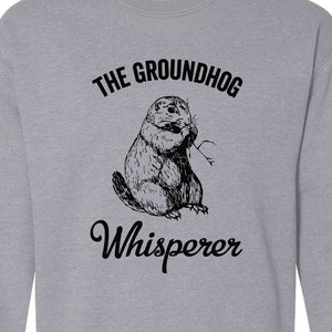 Groundhog Whisperer Sweatshirt, Detailed Sketch Animal Lover Crewneck for Men and Women