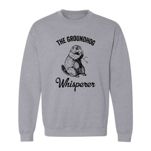 Groundhog Whisperer Sweatshirt, Detailed Sketch Animal Lover Crewneck for Men and Women