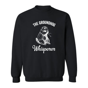 Groundhog Whisperer Sweatshirt, Detailed Sketch Animal Lover Crewneck for Men and Women