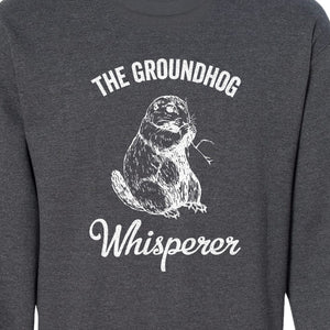 Groundhog Whisperer Sweatshirt, Detailed Sketch Animal Lover Crewneck for Men and Women