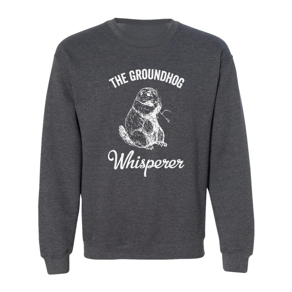 Groundhog Whisperer Sweatshirt, Detailed Sketch Animal Lover Crewneck for Men and Women