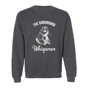 Groundhog Whisperer Sweatshirt, Detailed Sketch Animal Lover Crewneck for Men and Women