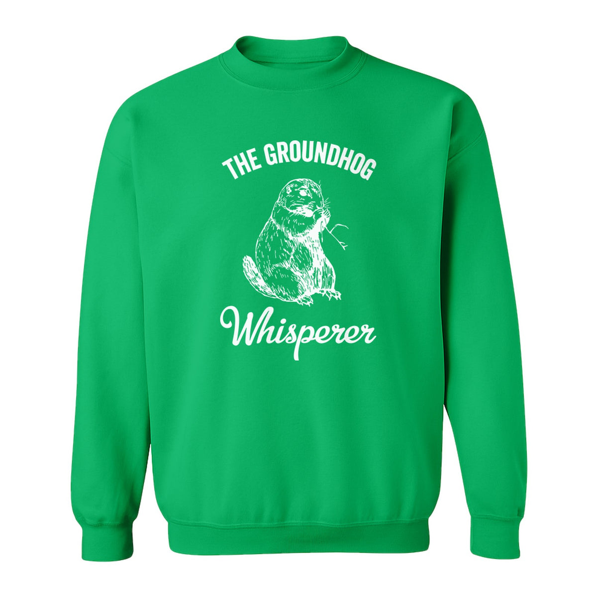 Groundhog Whisperer Sweatshirt, Detailed Sketch Animal Lover Crewneck for Men and Women