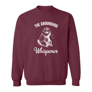 Groundhog Whisperer Sweatshirt, Detailed Sketch Animal Lover Crewneck for Men and Women