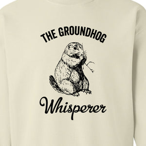 Groundhog Whisperer Sweatshirt, Detailed Sketch Animal Lover Crewneck for Men and Women