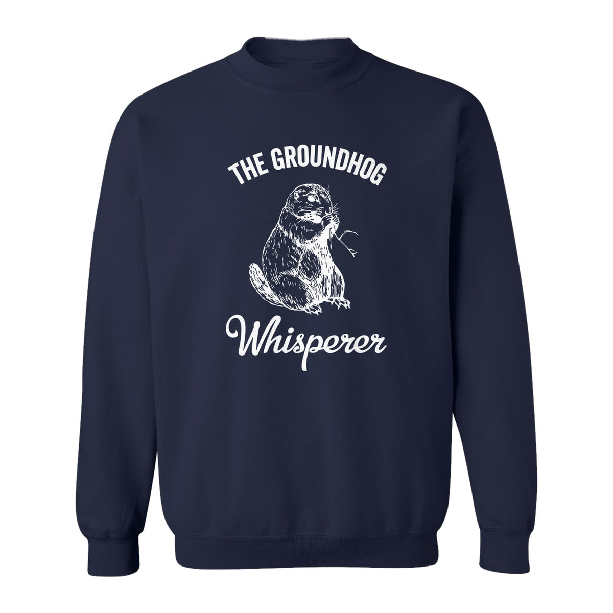 Groundhog Whisperer Sweatshirt, Detailed Sketch Animal Lover Crewneck for Men and Women