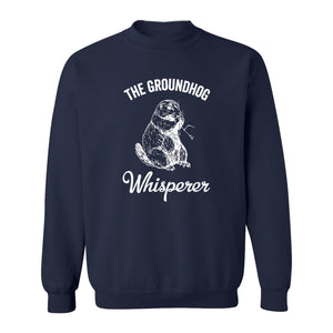 Groundhog Whisperer Sweatshirt, Detailed Sketch Animal Lover Crewneck for Men and Women