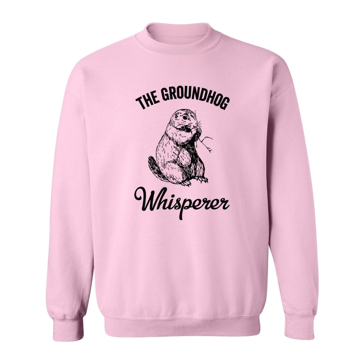 Groundhog Whisperer Sweatshirt, Detailed Sketch Animal Lover Crewneck for Men and Women