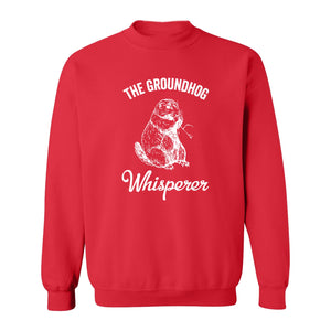 Groundhog Whisperer Sweatshirt, Detailed Sketch Animal Lover Crewneck for Men and Women