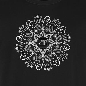 Sewing Machine T-Shirt, Circular Notions Line Art Design for Quilters and Seamstresses
