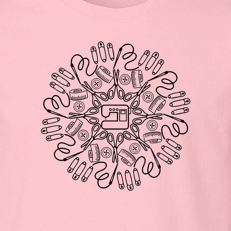 Sewing Machine T-Shirt, Circular Notions Line Art Design for Quilters and Seamstresses