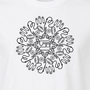 Sewing Machine T-Shirt, Circular Notions Line Art Design for Quilters and Seamstresses