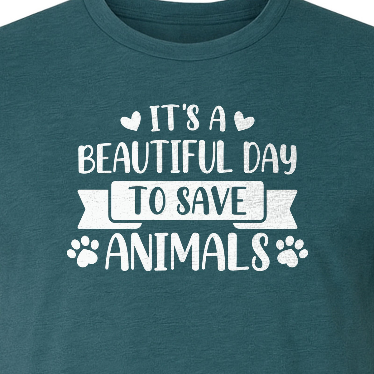 It's a Beautiful Day to Save Animals T-Shirt, Pet Rescue Graphic for Shelter Volunteers and Advocates