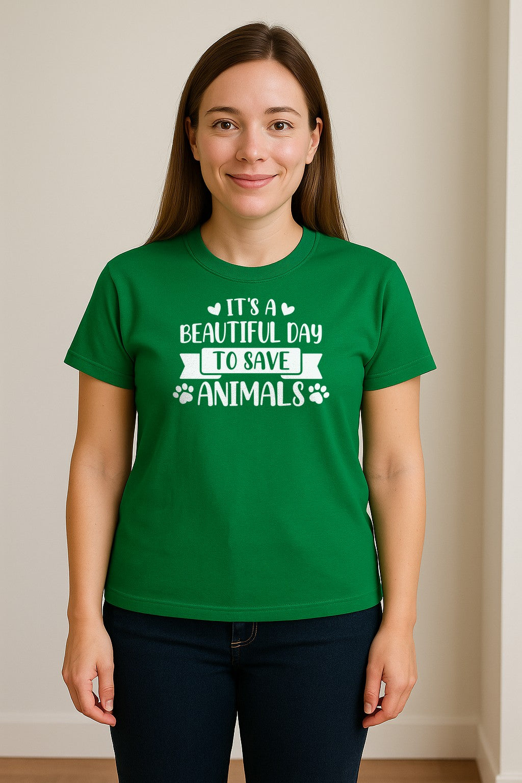 It's a Beautiful Day to Save Animals T-Shirt, Pet Rescue Graphic for Shelter Volunteers and Advocates