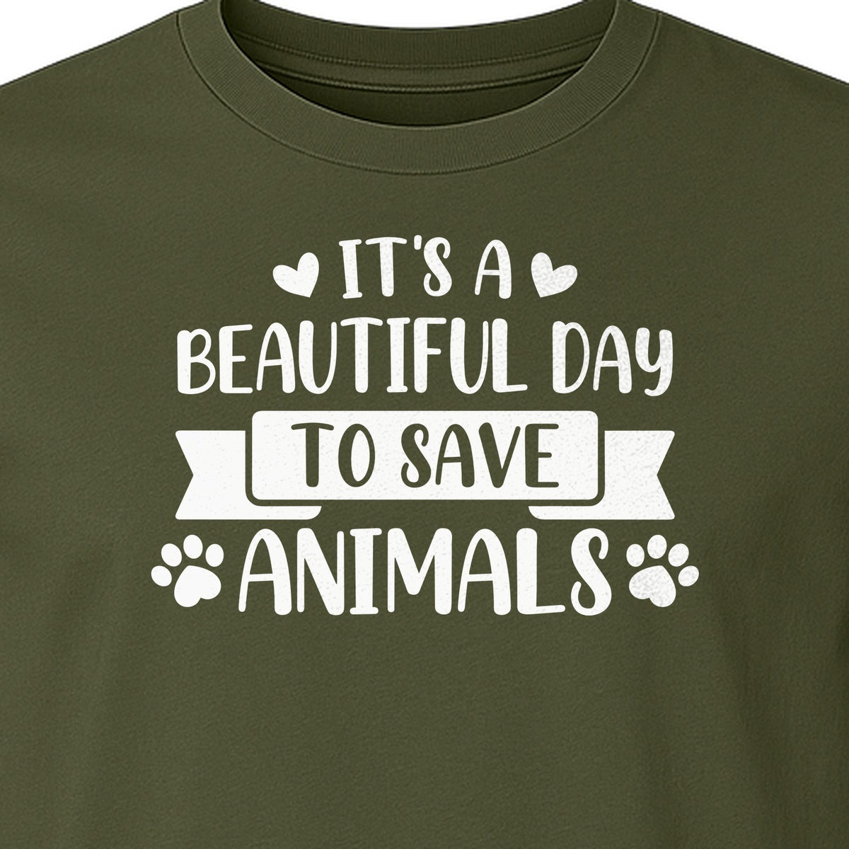 It's a Beautiful Day to Save Animals T-Shirt, Pet Rescue Graphic for Shelter Volunteers and Advocates
