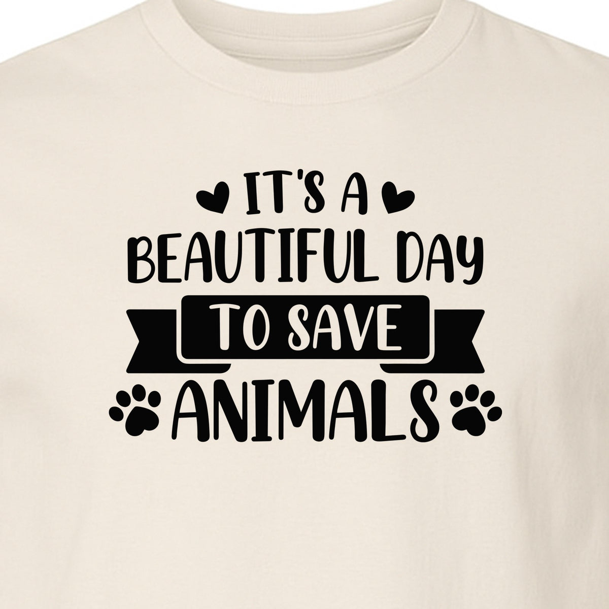 It's a Beautiful Day to Save Animals T-Shirt, Pet Rescue Graphic for Shelter Volunteers and Advocates
