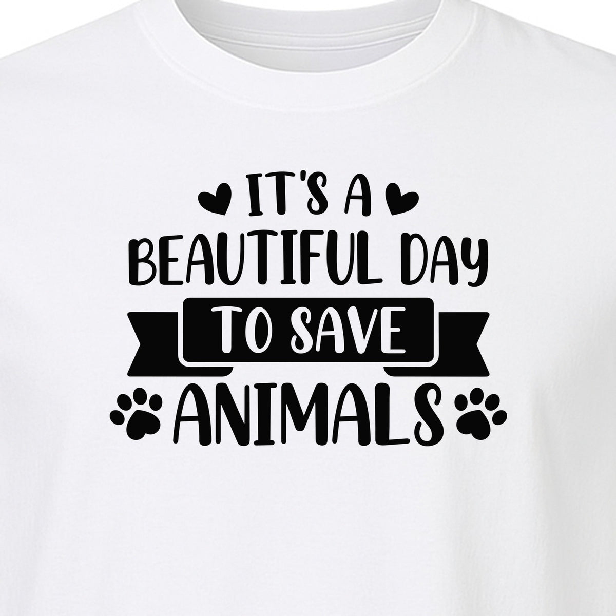 It's a Beautiful Day to Save Animals T-Shirt, Pet Rescue Graphic for Shelter Volunteers and Advocates