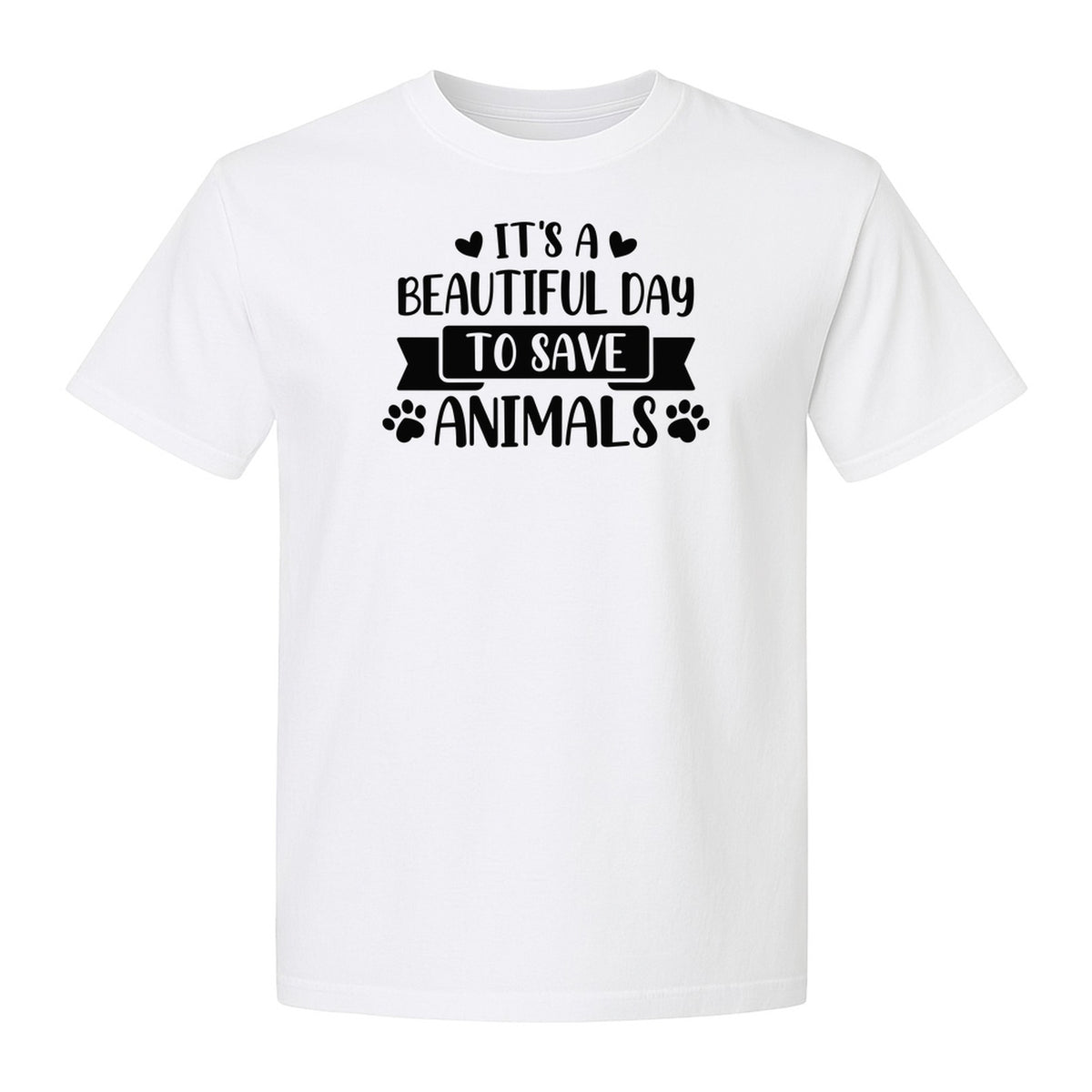 It's a Beautiful Day to Save Animals T-Shirt, Pet Rescue Graphic for Shelter Volunteers and Advocates