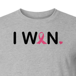 Breast Cancer Survivor T-Shirt, I Won Pink Ribbon Awareness Design for Strength and Support