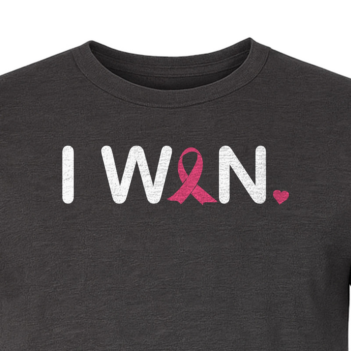 Breast Cancer Survivor T-Shirt, I Won Pink Ribbon Awareness Design for Strength and Support