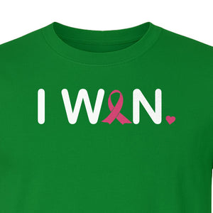 Breast Cancer Survivor T-Shirt, I Won Pink Ribbon Awareness Design for Strength and Support