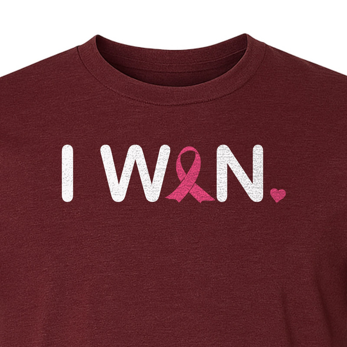 Breast Cancer Survivor T-Shirt, I Won Pink Ribbon Awareness Design for Strength and Support