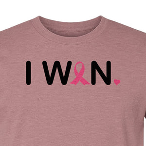 Breast Cancer Survivor T-Shirt, I Won Pink Ribbon Awareness Design for Strength and Support