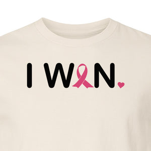 Breast Cancer Survivor T-Shirt, I Won Pink Ribbon Awareness Design for Strength and Support