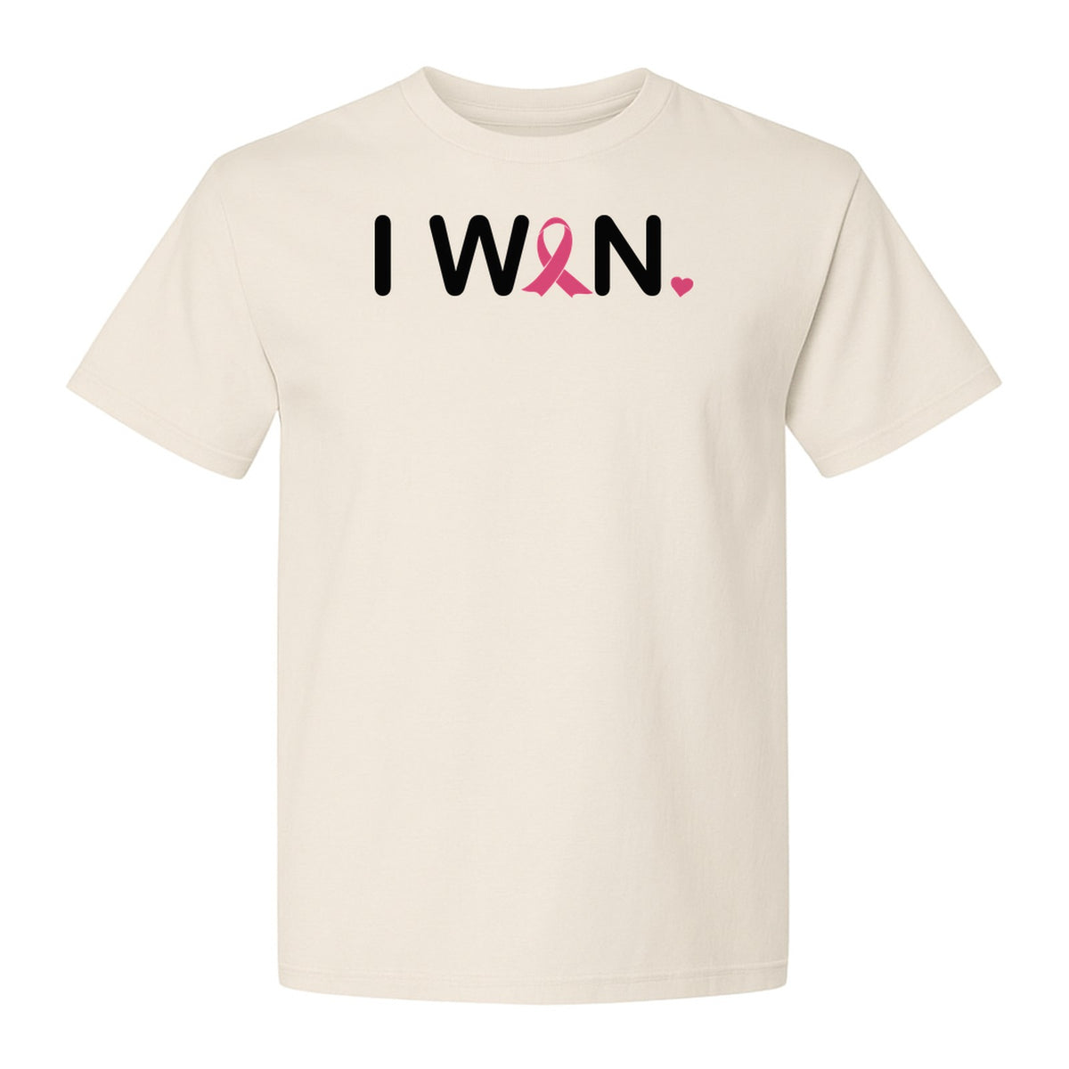 Breast Cancer Survivor T-Shirt, I Won Pink Ribbon Awareness Design for Strength and Support