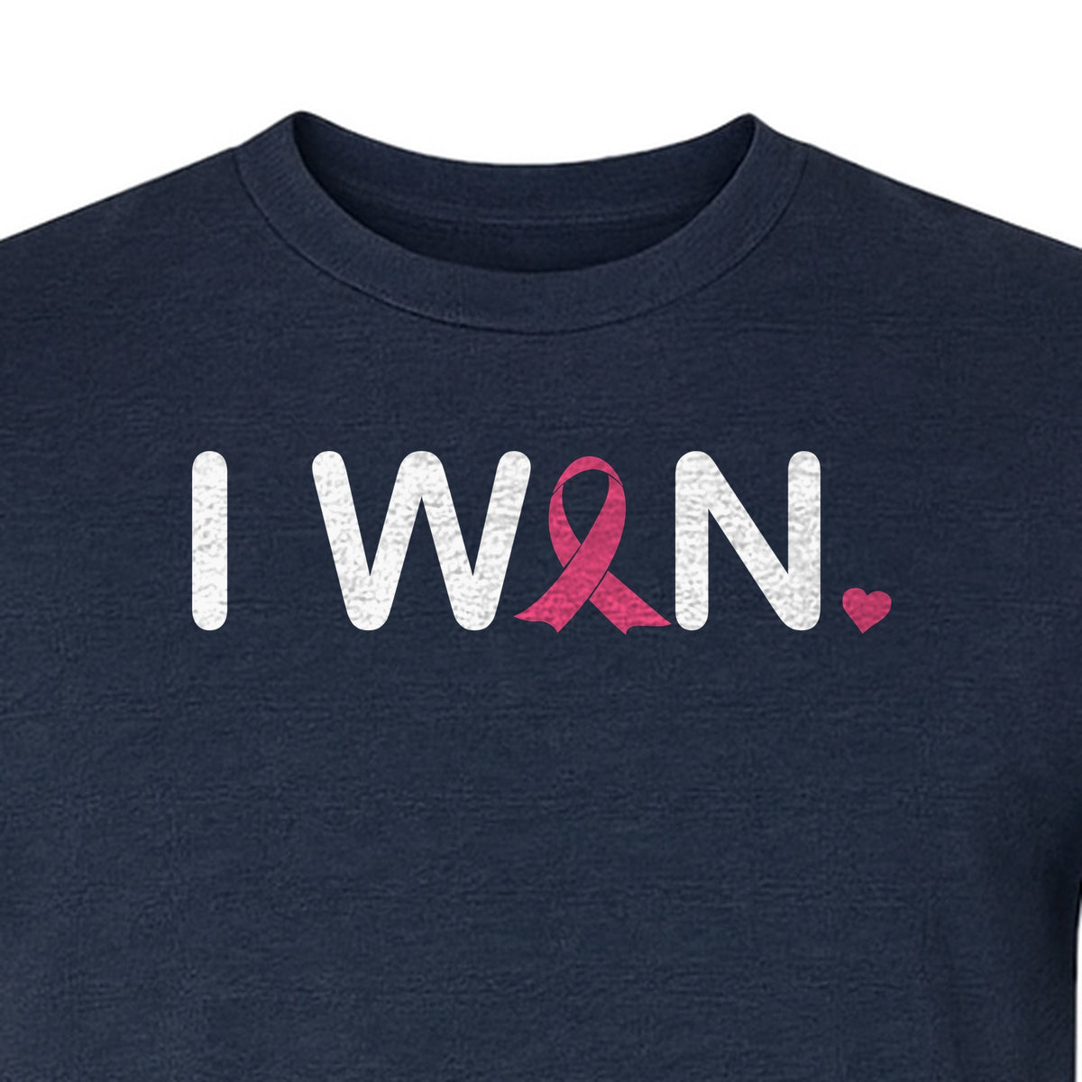 Breast Cancer Survivor T-Shirt, I Won Pink Ribbon Awareness Design for Strength and Support