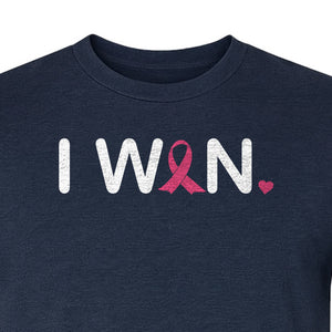 Breast Cancer Survivor T-Shirt, I Won Pink Ribbon Awareness Design for Strength and Support
