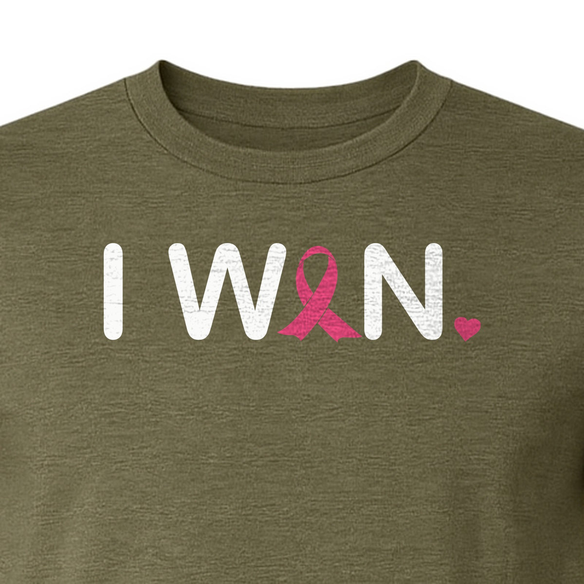 Breast Cancer Survivor T-Shirt, I Won Pink Ribbon Awareness Design for Strength and Support