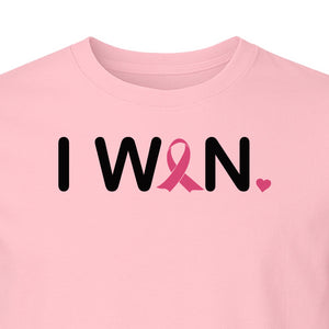 Breast Cancer Survivor T-Shirt, I Won Pink Ribbon Awareness Design for Strength and Support