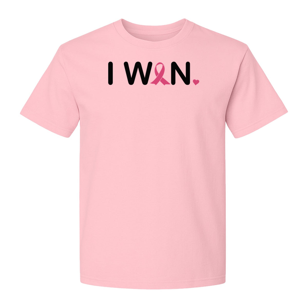Breast Cancer Survivor T-Shirt, I Won Pink Ribbon Awareness Design for Strength and Support
