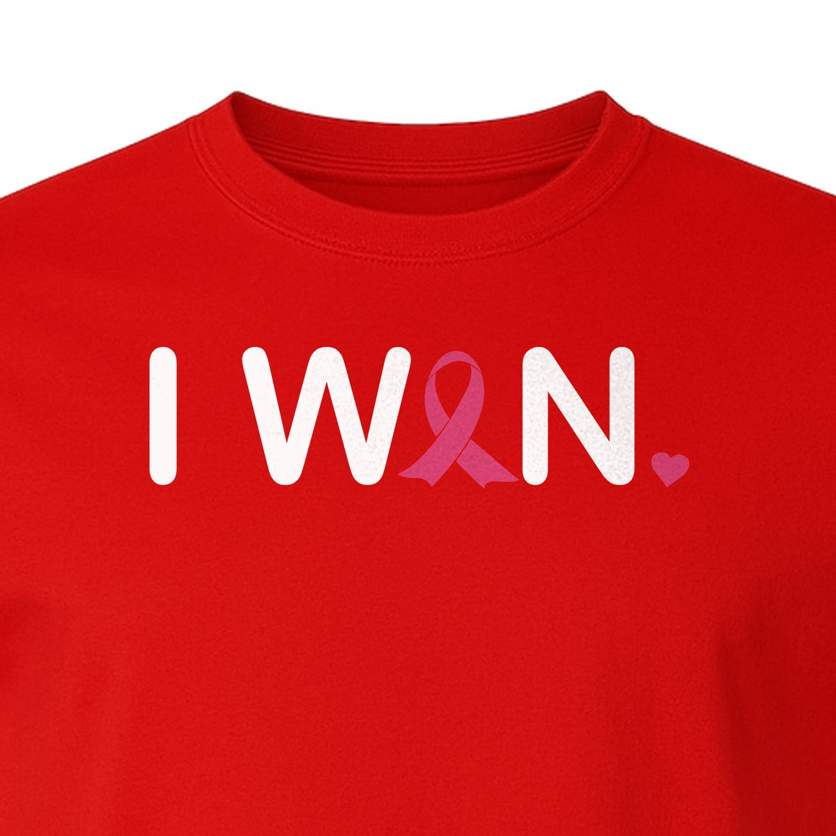 Breast Cancer Survivor T-Shirt, I Won Pink Ribbon Awareness Design for Strength and Support