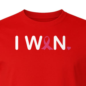 Breast Cancer Survivor T-Shirt, I Won Pink Ribbon Awareness Design for Strength and Support