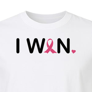 Breast Cancer Survivor T-Shirt, I Won Pink Ribbon Awareness Design for Strength and Support