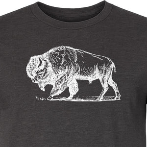 Bison T-Shirt, Vintage American Buffalo Sketch Graphic for Wildlife and Nature Lovers