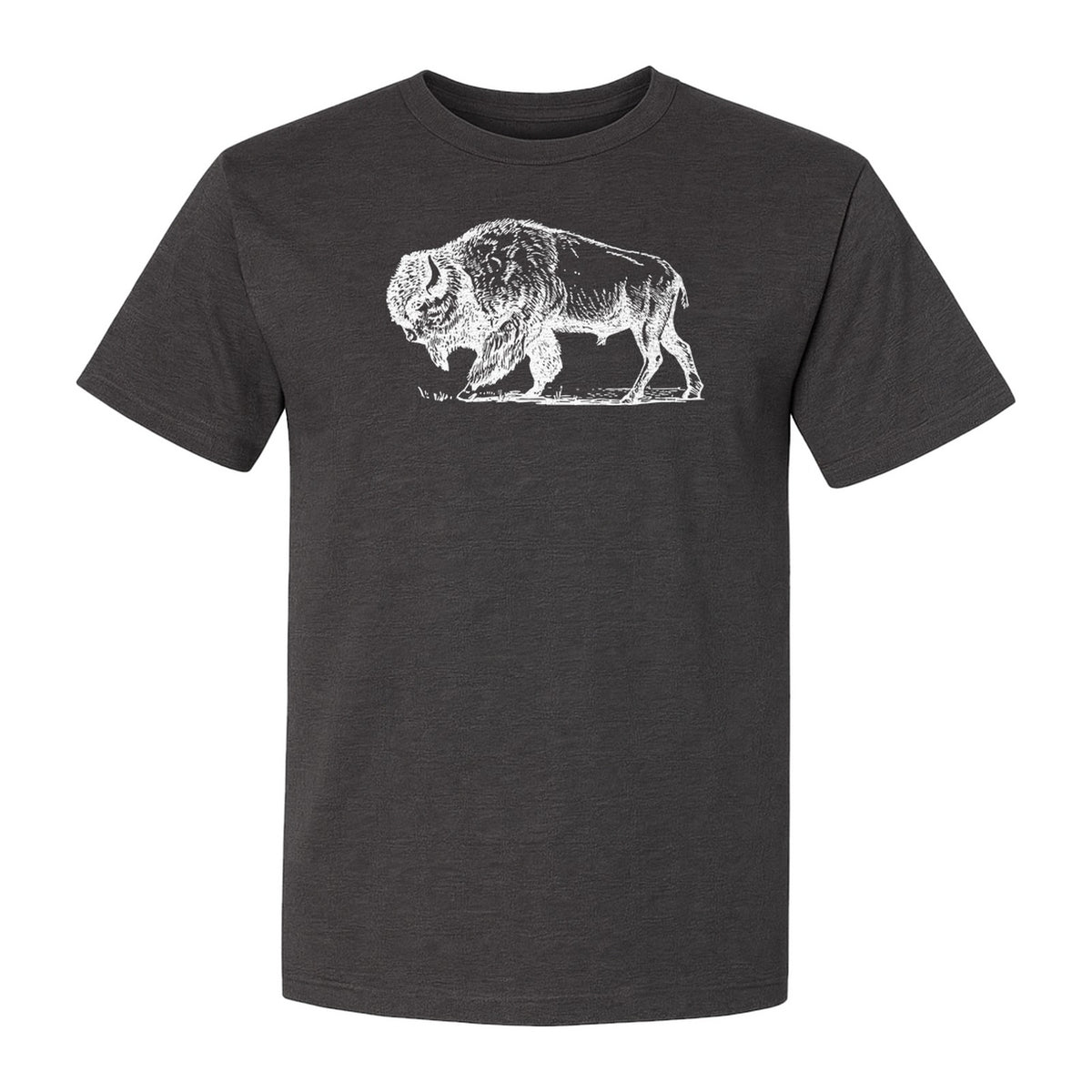 Bison T-Shirt, Vintage American Buffalo Sketch Graphic for Wildlife and Nature Lovers