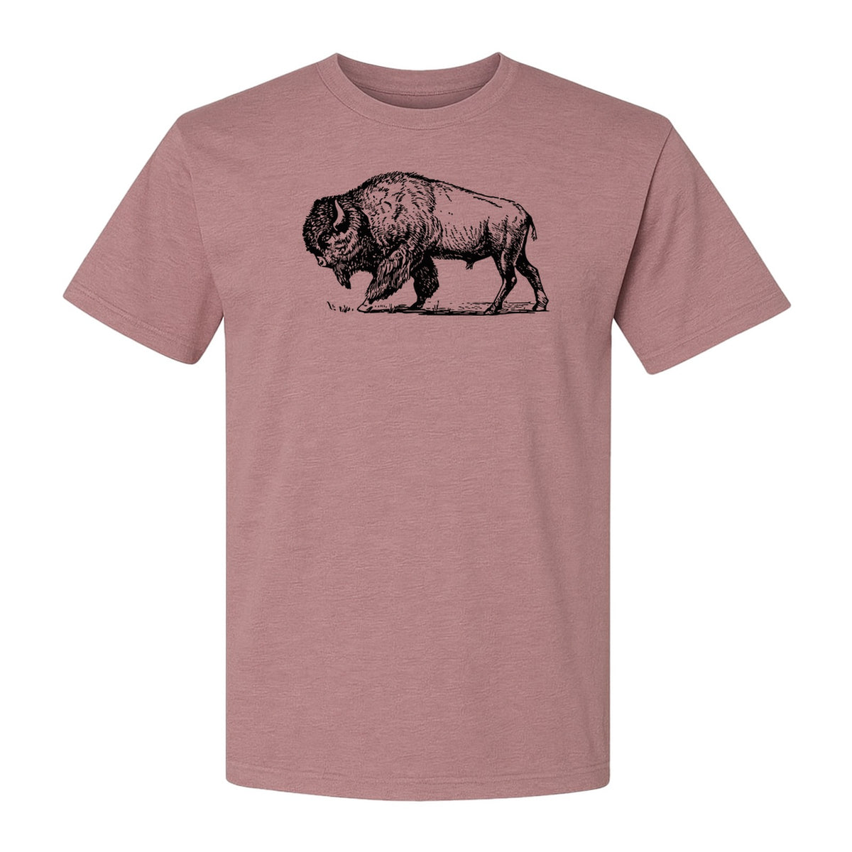 Bison T-Shirt, Vintage American Buffalo Sketch Graphic for Wildlife and Nature Lovers