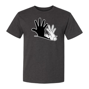 Rabbit Shadow T-Shirt, Hand Gesture Bunny Silhouette Graphic for Animal Lovers, Easter and Birthday Gifts
