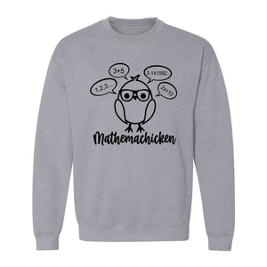 Math Teacher Sweatshirt, Funny Mathemachicken Design for Educators and Number Lovers