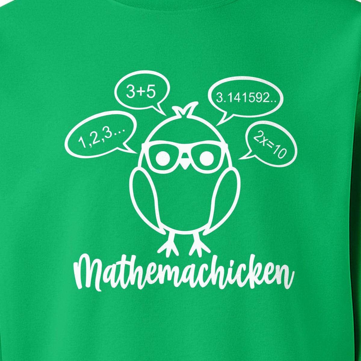 Math Teacher Sweatshirt, Funny Mathemachicken Design for Educators and Number Lovers