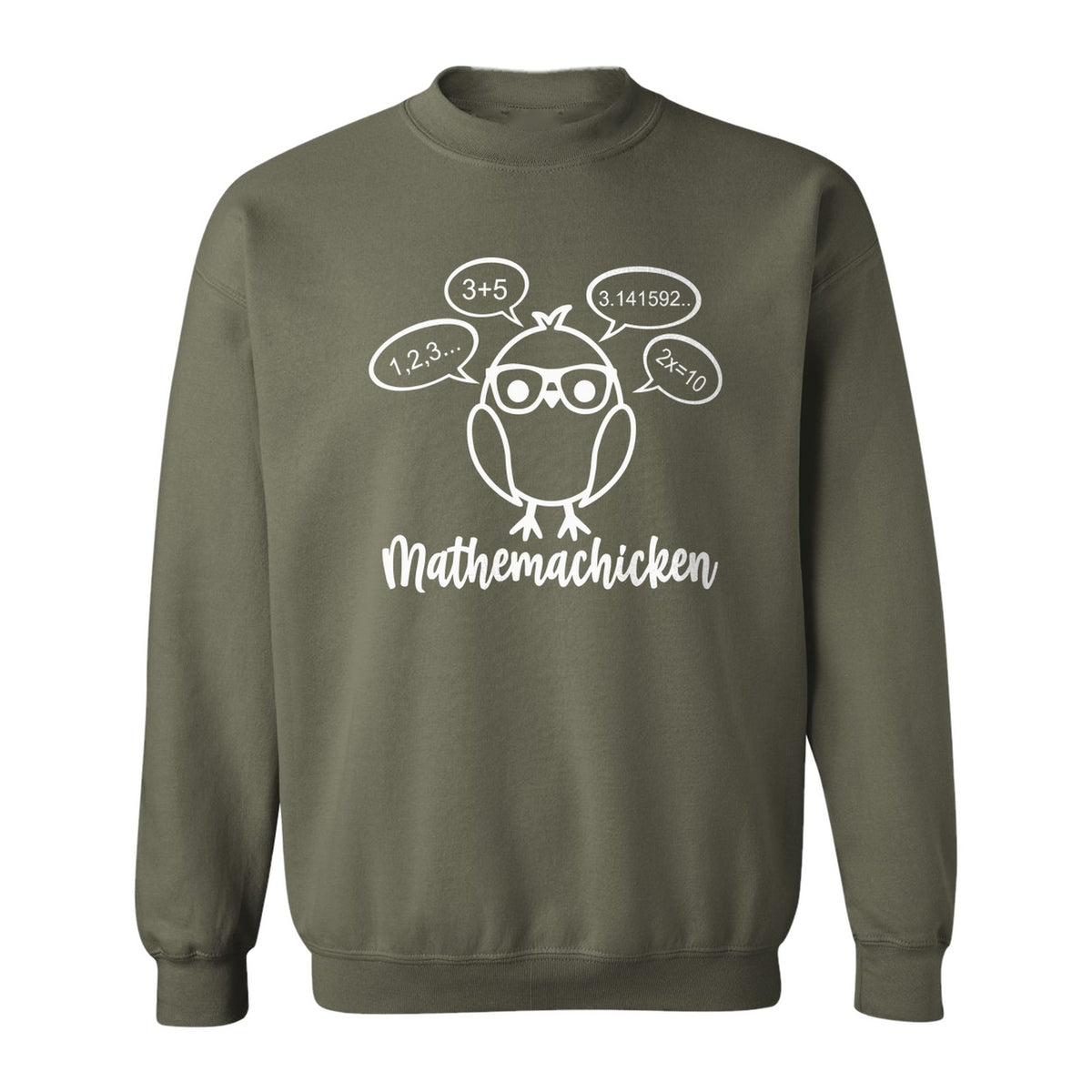 Math Teacher Sweatshirt, Funny Mathemachicken Design for Educators and Number Lovers