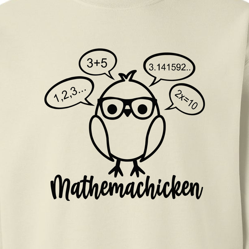 Math Teacher Sweatshirt, Funny Mathemachicken Design for Educators and Number Lovers